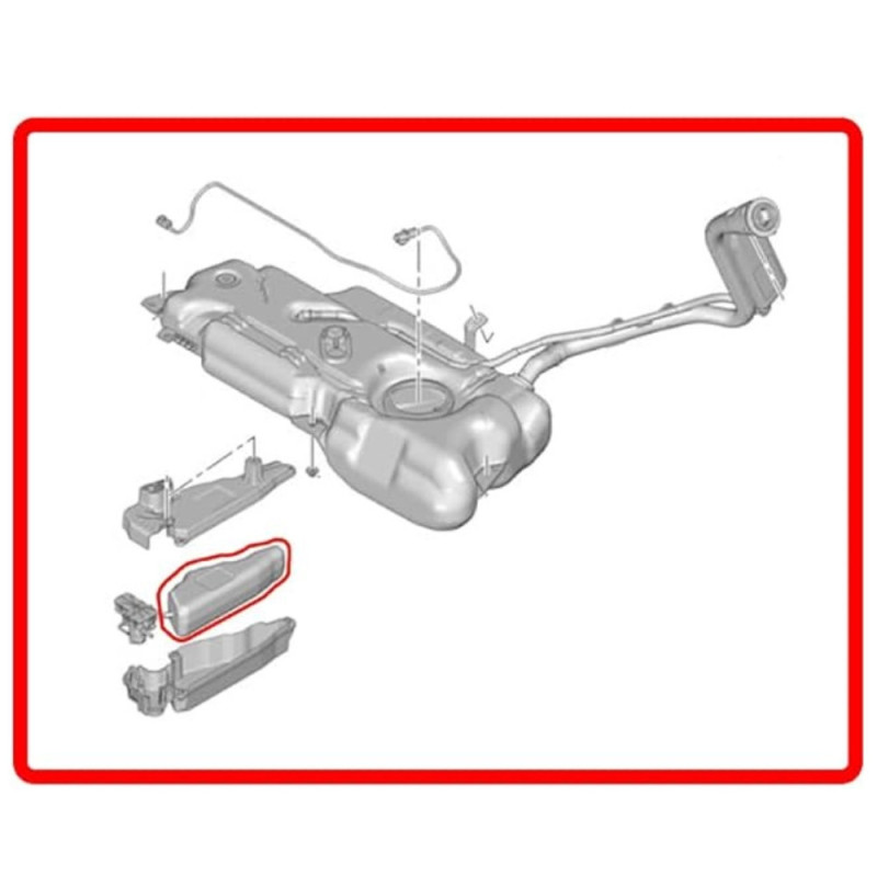 Réservoir Poche Additif FAP Cérine 1.1L Compatible PEUGEOT, CITROËN & OPEL - OEM : 9678033680 / 1500 RZ