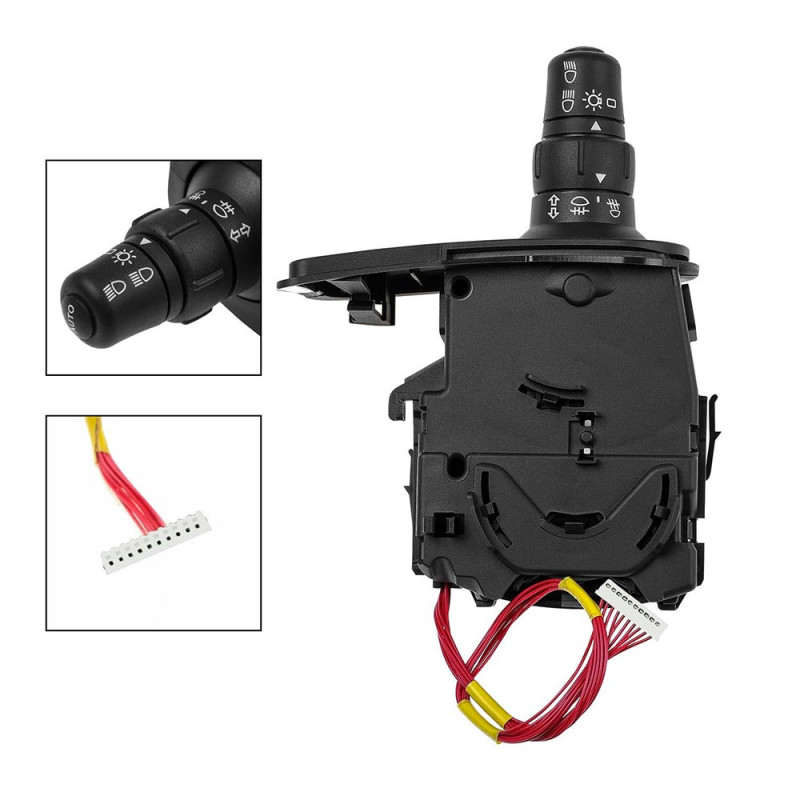 Commodo de Commande Clignotants, Phares et Antibrouillards pour RENAULT Clio 3, Kangoo, Modus