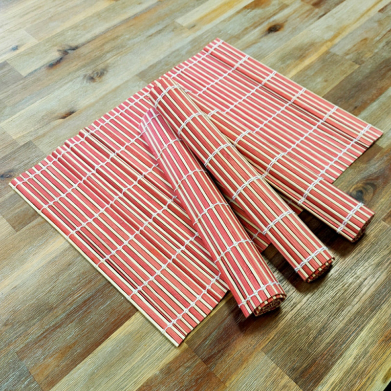 Lot de 4 Sets de Table en Bambou - Résistants et Faciles à Nettoyer
