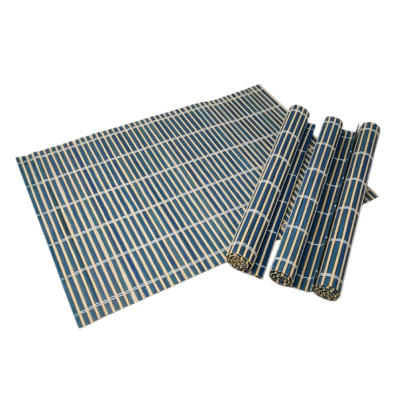 Lot de 4 Sets de Table en Bambou - Résistants et Faciles à Nettoyer