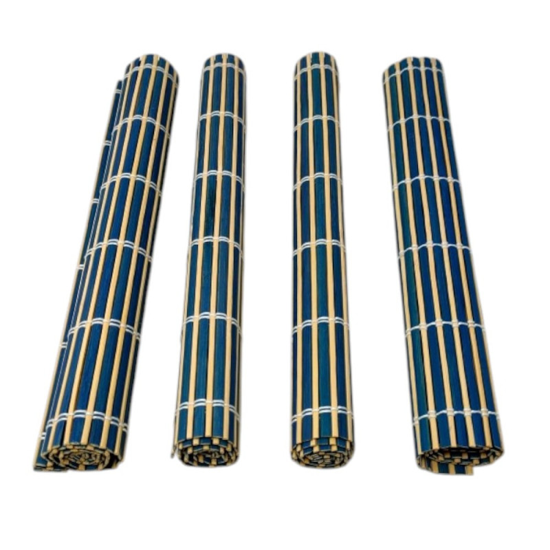 Lot de 4 Sets de Table en Bambou - Résistants et Faciles à Nettoyer