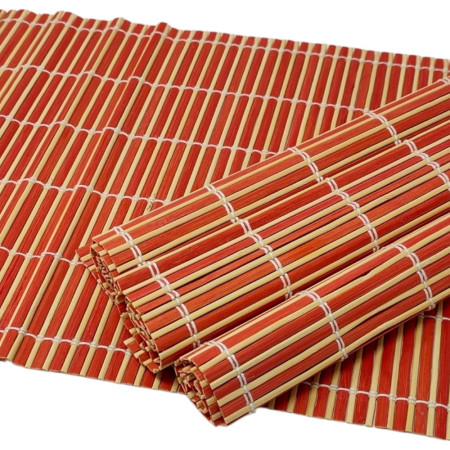 Lot de 4 Sets de Table en Bambou - Résistants et Faciles à Nettoyer