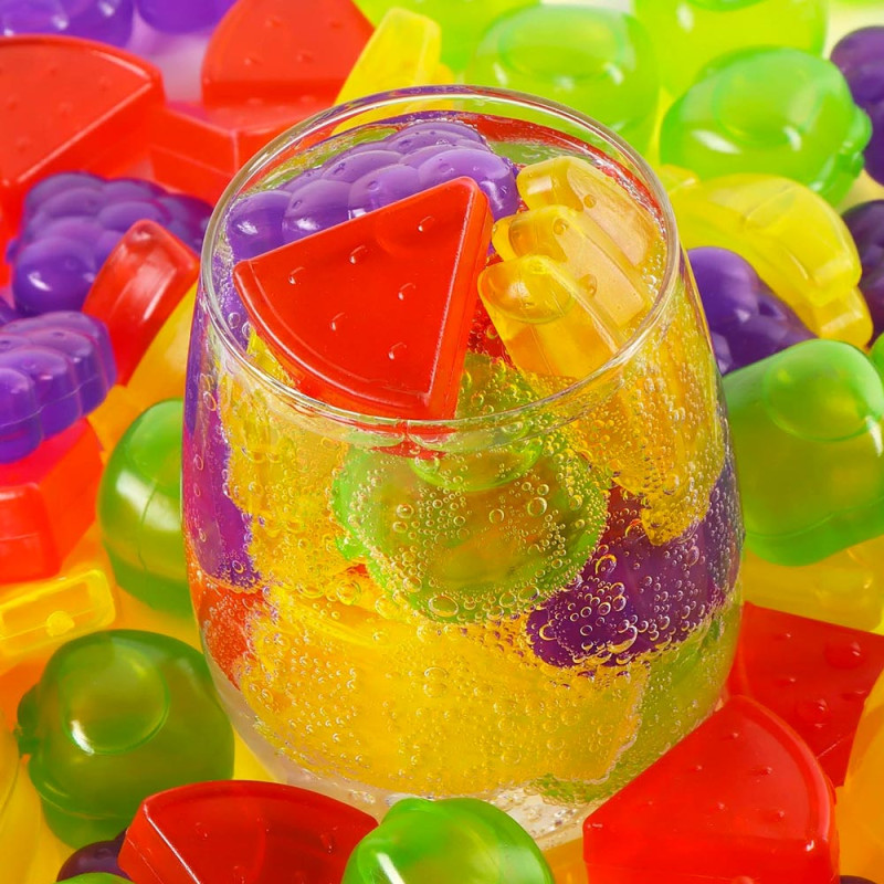 Glaçons réutilisables en forme de fruits – Lot de 20 pour boissons fraîches sans eau ajoutée