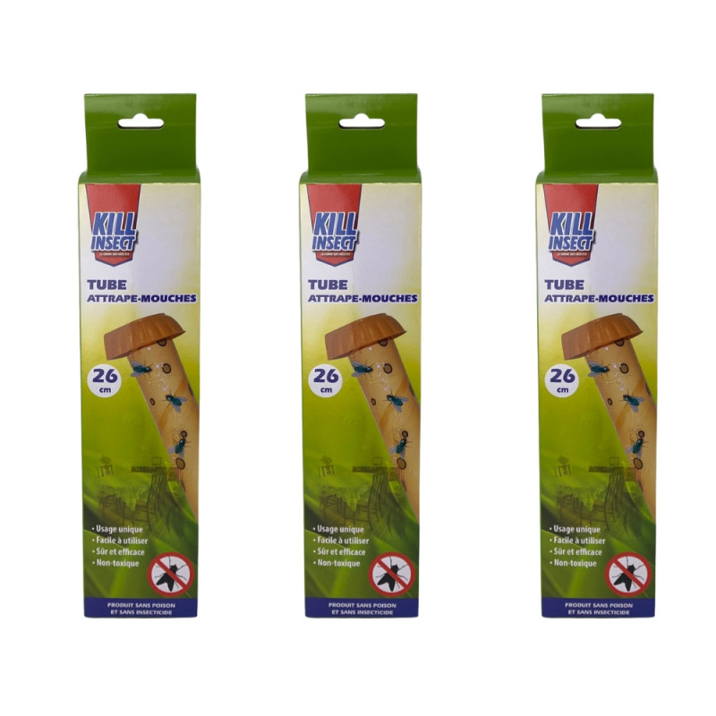 Pack 3 Pièges Collants à Insectes – Mouches & Moustiques
