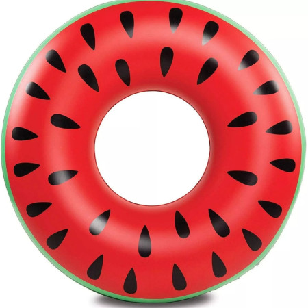 Bouée Gonflable Géante Forme Pastèque 80 cm Mulitcolore pour Enfants et Adultes Piscine ou Plage