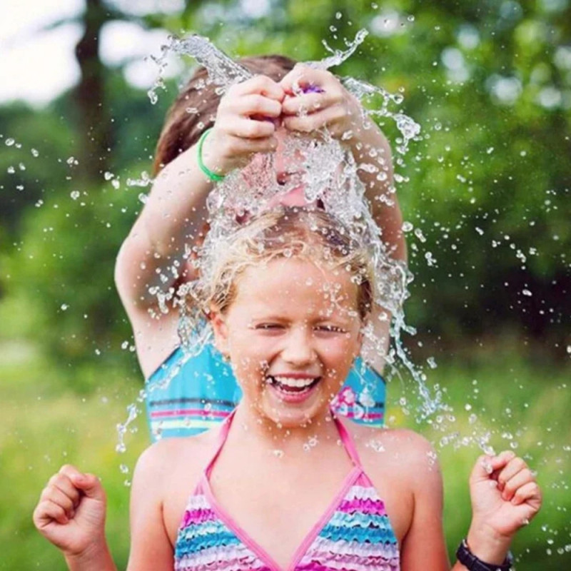 Lot de 111 Bombes à Eau avec Adaptateur de Robinet Remplissage Rapide Auto Fermeture pour Enfants