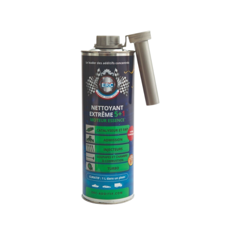 ERC Nettoyage Extrême 5+1 Essence 500 ml - Additif Nettoyant & Lubrifiant pour Moteur
