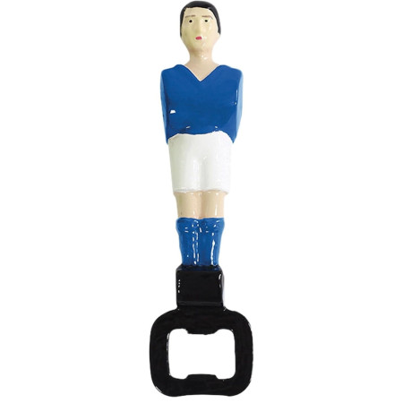 Décapsuleur Joueur de Babyfoot Couleur Rouge ou Bleu Modèle Compact et Original Accessoire Apéro Fun et Design