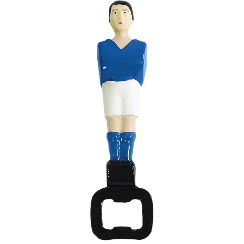 Décapsuleur Joueur de Babyfoot Couleur Rouge ou Bleu Modèle Compact et Original Accessoire Apéro Fun et Design