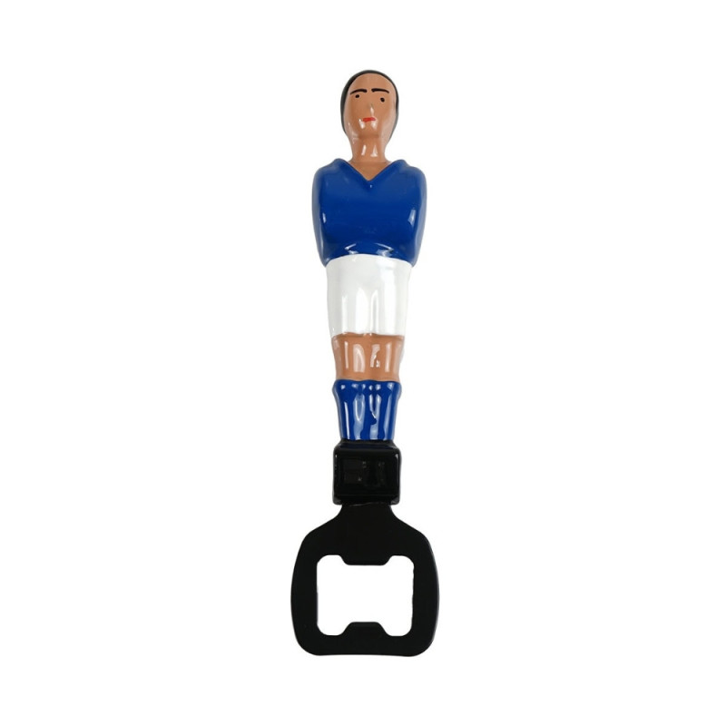 Décapsuleur Joueur de Babyfoot Couleur Rouge ou Bleu Modèle Compact et Original Accessoire Apéro Fun et Design