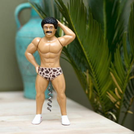 Tire-Bouchon Homme Muscleman Moustache 20cm Modèle Insolite et Original Accessoire Apéro Fun et Design