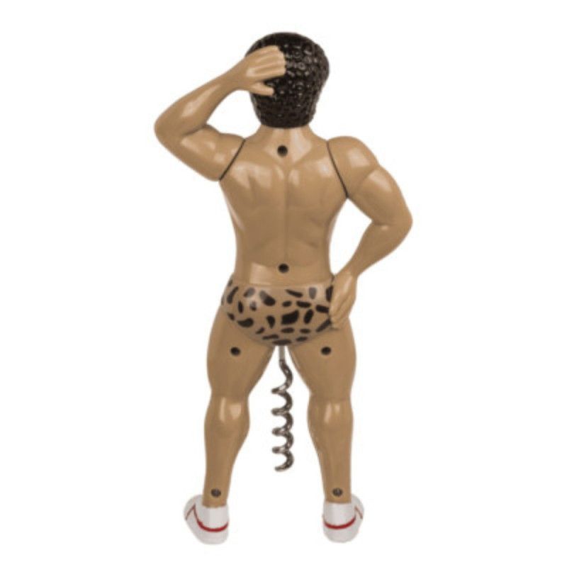 Tire-Bouchon Homme Muscleman Moustache 20cm Modèle Insolite et Original Accessoire Apéro Fun et Design