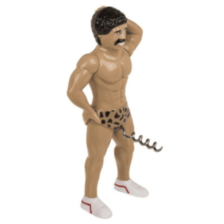 Tire-Bouchon Homme Muscleman Moustache 20cm Modèle Insolite et Original Accessoire Apéro Fun et Design