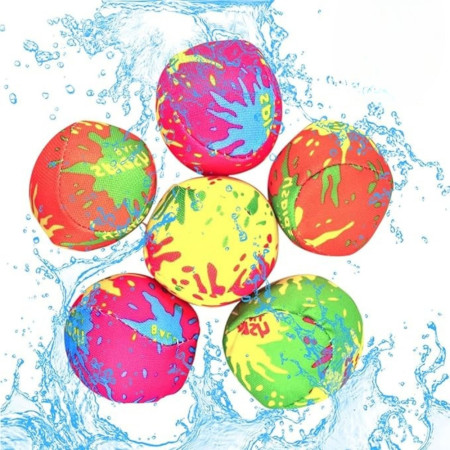Lot de 6 Bombes à Eau Souples et Réutilisables Colorées Pour Jeux d'Été à la Piscine Plage