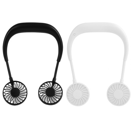 Mini Ventilateur Tour de Cou Portable avec 3 Vitesses Silencieux Léger Pour Intérieur et Extérieur Couleur Aléatoire