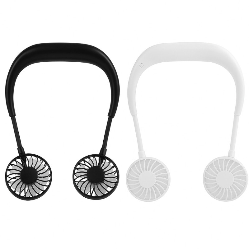 Mini Ventilateur Tour de Cou Portable avec 3 Vitesses Silencieux Léger Pour Intérieur et Extérieur Couleur Aléatoire