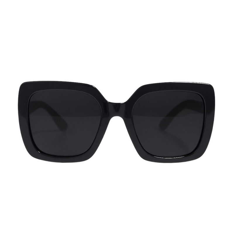 Lunettes de Soleil Femme Noires Square Marque Bois d'Orange Protection Indice 3 Élégante et Tendance
