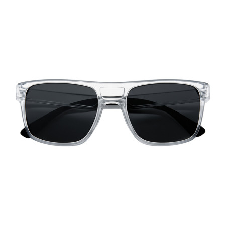 Lunettes de Soleil Homme Rectangle Double Pont Transparente Marque Sebastien Loeb Racing Protection Indice 3 Moderne et Confort
