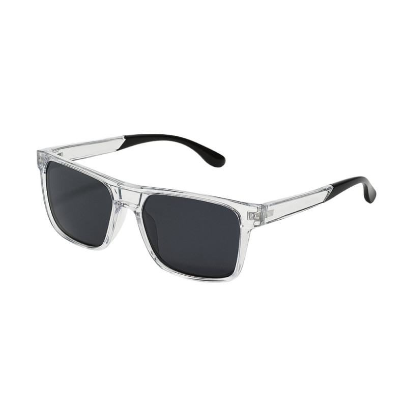 Lunettes de Soleil Homme Rectangle Double Pont Transparente Marque Sebastien Loeb Racing Protection Indice 3 Moderne et Confort