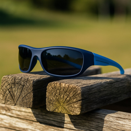 Lunettes de Soleil Homme Sport Double Bleu Marque Sebastien Loeb Racing Protection Indice 3 Confort et Moderne