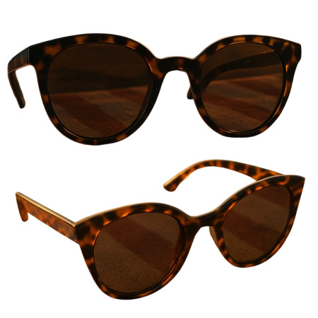 Lunettes de Soleil Femme Oeil de Chat Écailles Marque Surfrider Protection Indice 3 et Verres Polarisés Retro et Tendance