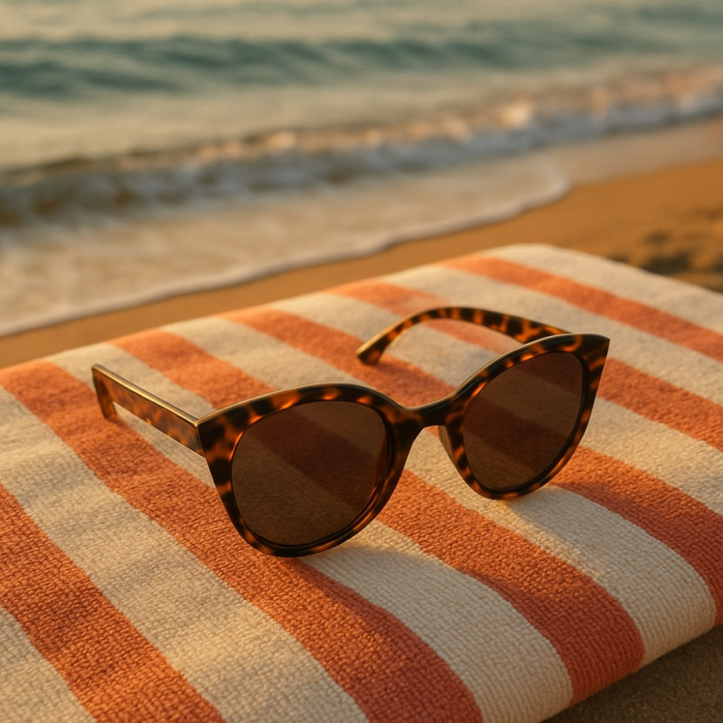 Lunettes de Soleil Femme Oeil de Chat Écailles Marque Surfrider Protection Indice 3 et Verres Polarisés Retro et Tendance