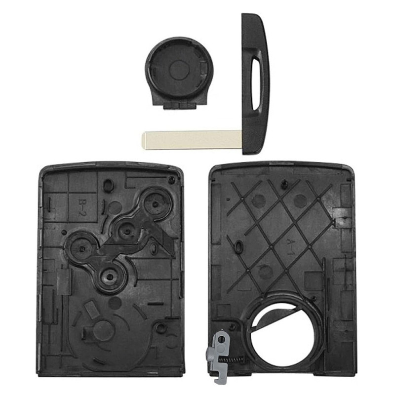 Coque de Clé Renault 4 Boutons – Compatible Modèles Captur, Clio 4, Megane 3, Zoe