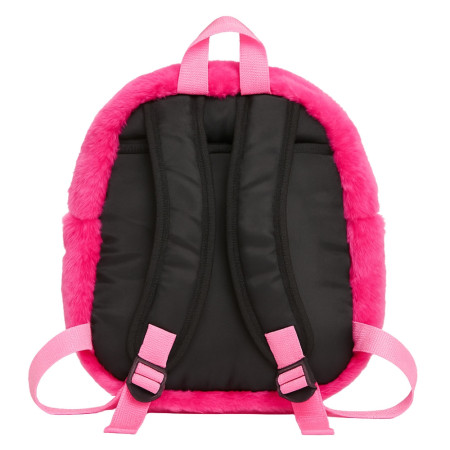 Sac à Dos Fille 27cm Rose Peluche Douce Modèle Diva Princess Idéal Maternelle et Sorties
