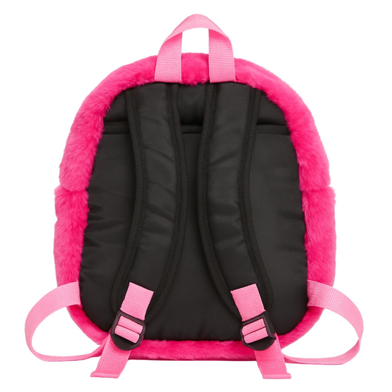 Sac à Dos Fille 27cm Rose Peluche Douce Modèle Diva Princess Idéal Maternelle et Sorties