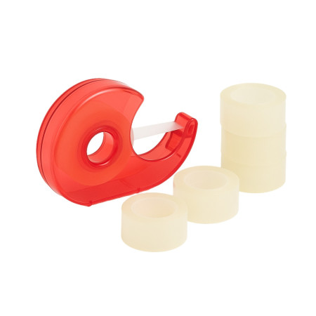 Pack de 2 Dévidoirs à Main 9 cm pour Ruban Adhésif avec 10 Rouleaux Couleur Aléatoire Format Compact et Pratique