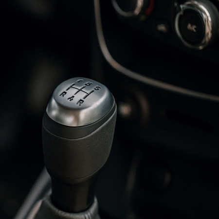 Pommeau de levier de vitesse Clio 4 chrome et noir