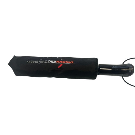 Parapluie Sebastien Loeb Racing Automatique Pliant 30 cm Résistant au Vent Tissu Déperlant Manche Ergonomique