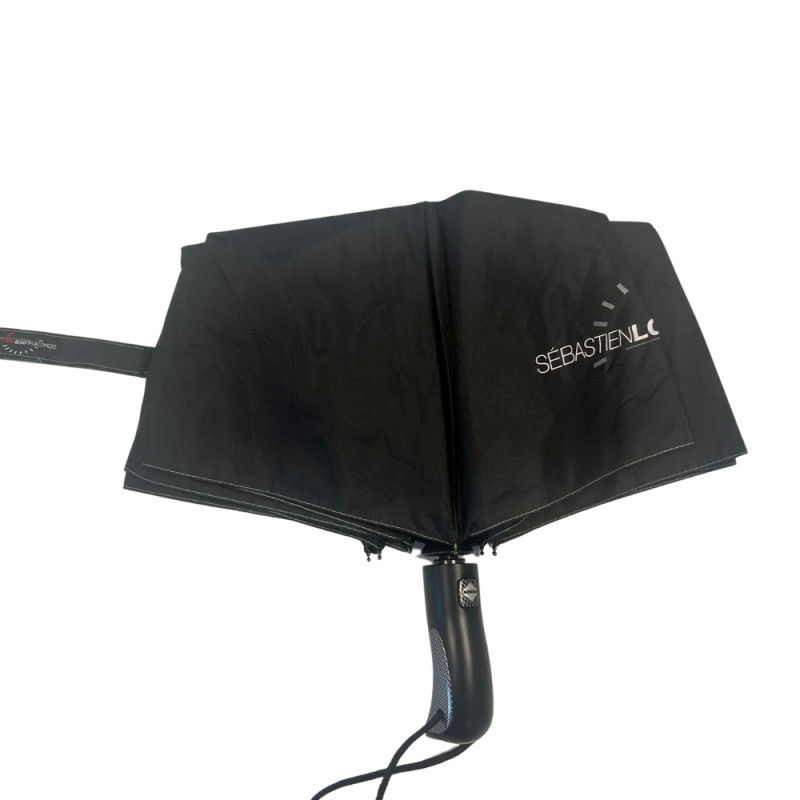 Parapluie Sebastien Loeb Racing Automatique Pliant 32 cm Résistant au Vent Tissu Déperlant Manche Ergonomique