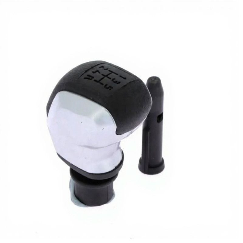 Pommeau de levier de vitesse chrome & noir avec manchon intégré – Peugeot, Citroën, DS