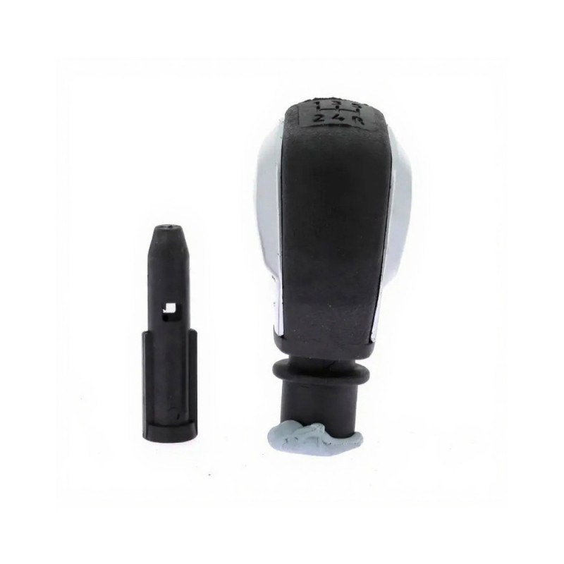 Pommeau de levier de vitesse chrome & noir avec manchon intégré – Peugeot, Citroën, DS