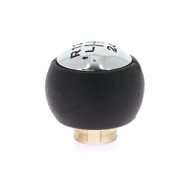 Pommeau de vitesse chrome & noir – Compatibilité multi-marques – OEM 2403S6 / 2403V1