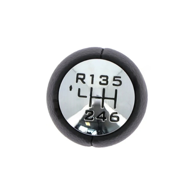 Pommeau de vitesse chrome & noir – Compatibilité multi-marques – OEM 2403S6 / 2403V1