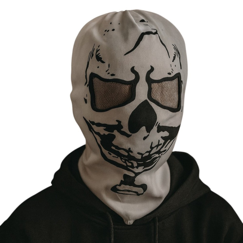 Cagoule Blanche de Fantôme Halloween 40cm Costume Déguisement Accessoire Effrayant