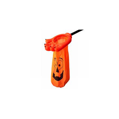Main à Bonbons Halloween Sac Main de Monstre Orange Noir 45 cm Trick or Treat Panier