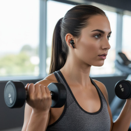 Mini Écouteurs Intra-Auriculaires Stéréo Sans Fil Bluetooth avec Contrôle Tactile et Micro Intégré iOS et Android