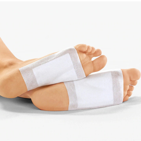 Lot de 10 Patchs Plantaires Détox à la Lavande et Bambou – Patchs Bien-Être à Appliquer la Nuit, Usage Sous les Pieds