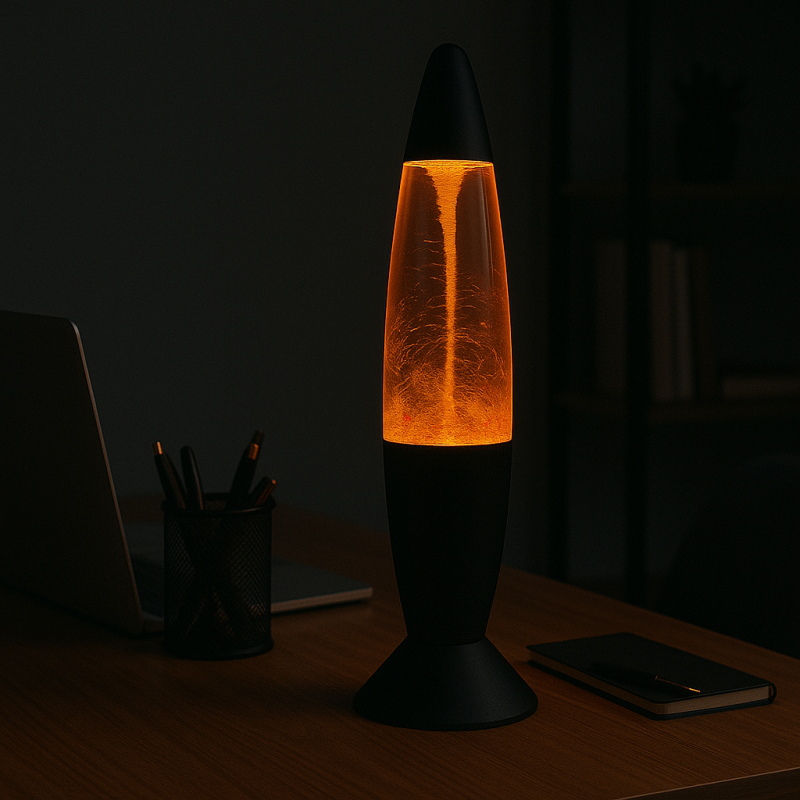 Lampe LED Tornade 34cm – Effet Lave et Tourbillon, Couleurs Changeantes, Alimentation USB, Décoration Chambre, Bureau