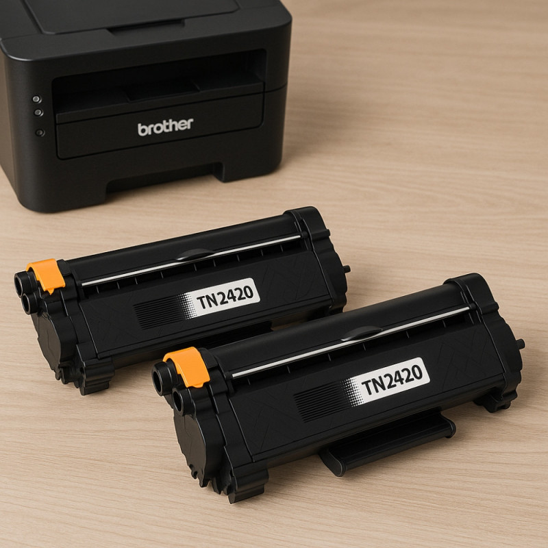 Cartouches de Toners Compatibles BROTHER TN2420 Imprimantes DCP L2510D à L2550DN & HL L2310D à HL2395DW & MFC L2710DW à L2750DW