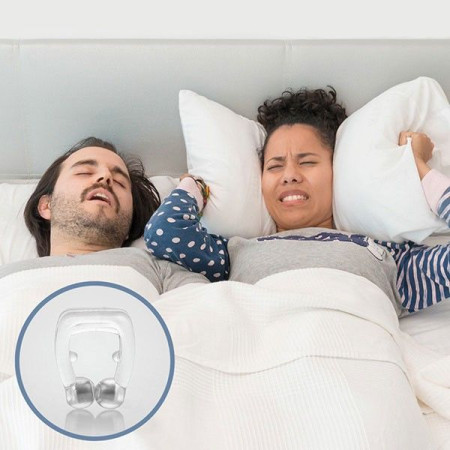 Solution Anti-Ronflement avec l'Anneau Nasal Anti-Ronflement Le Remède aux Ronflements Magnetic nose clip