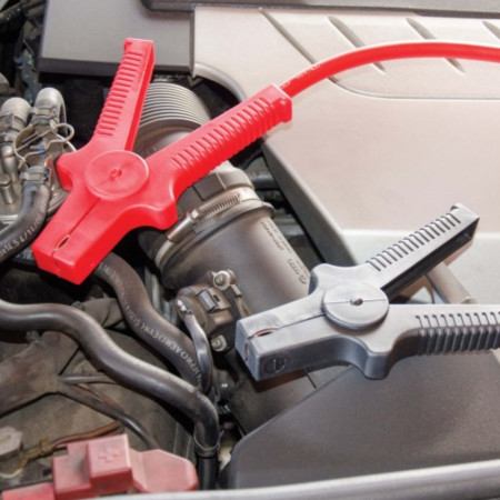 Câbles de Démarrage 500A 4.5Mètres – Pinces Renforcées, Section 38mm², Essence jusqu’à 7.0L 7000cc ou Diesel 4.0L 5000cc