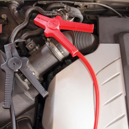 Câbles de Démarrage 500A 4.5Mètres – Pinces Renforcées, Section 38mm², Essence jusqu’à 7.0L 7000cc ou Diesel 4.0L 5000cc