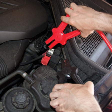 Câbles de Démarrage 500A 4.5Mètres – Pinces Renforcées, Section 38mm², Essence jusqu’à 7.0L 7000cc ou Diesel 4.0L 5000cc
