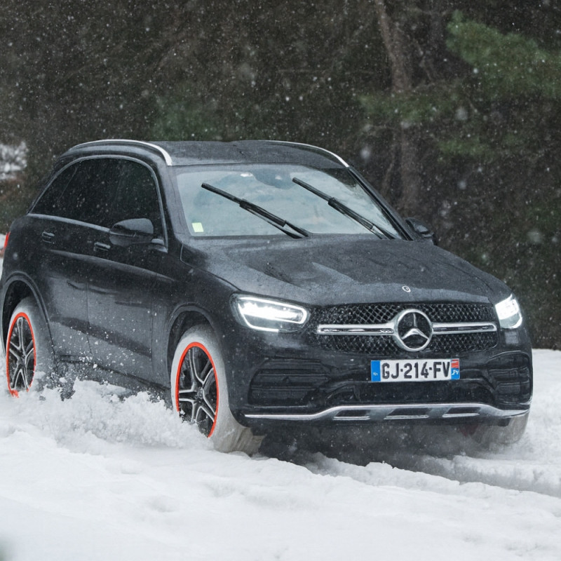 Paire de Chaussettes à Neige HUSKY Pneus Taille M – Adhérence Neige et Verglas, Compatibles ABS, Lavables à 30º