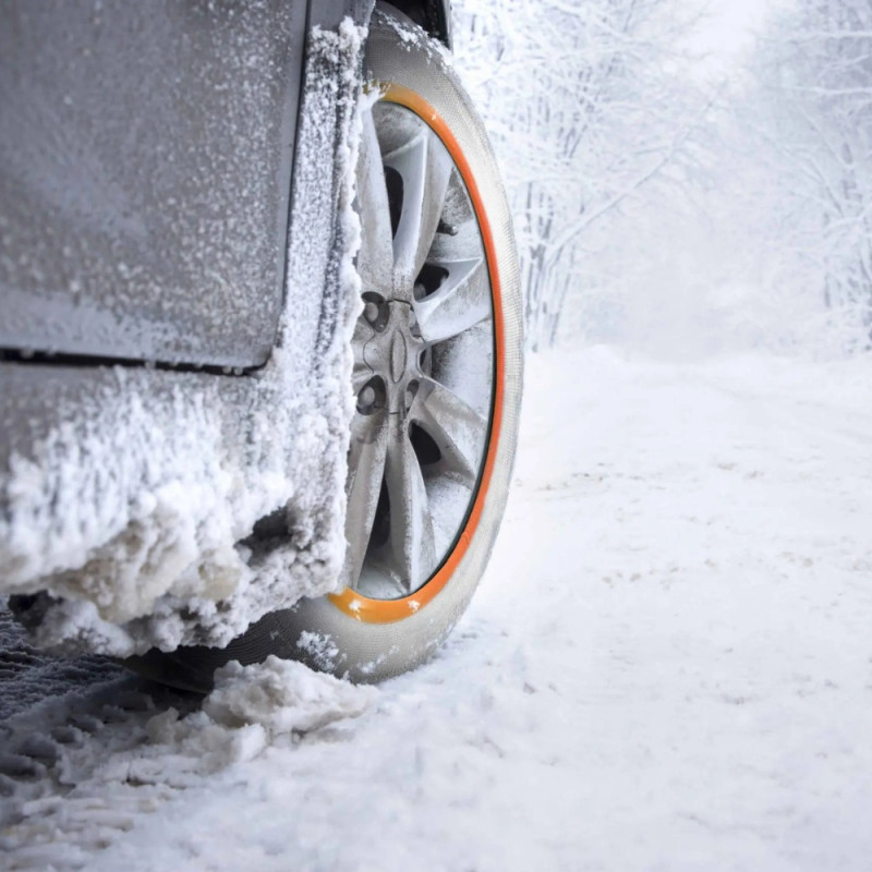 Paire de Chaussettes à Neige HUSKY Pneus Taille L – Adhérence Neige et Verglas, Compatibles ABS, Lavables à 30º