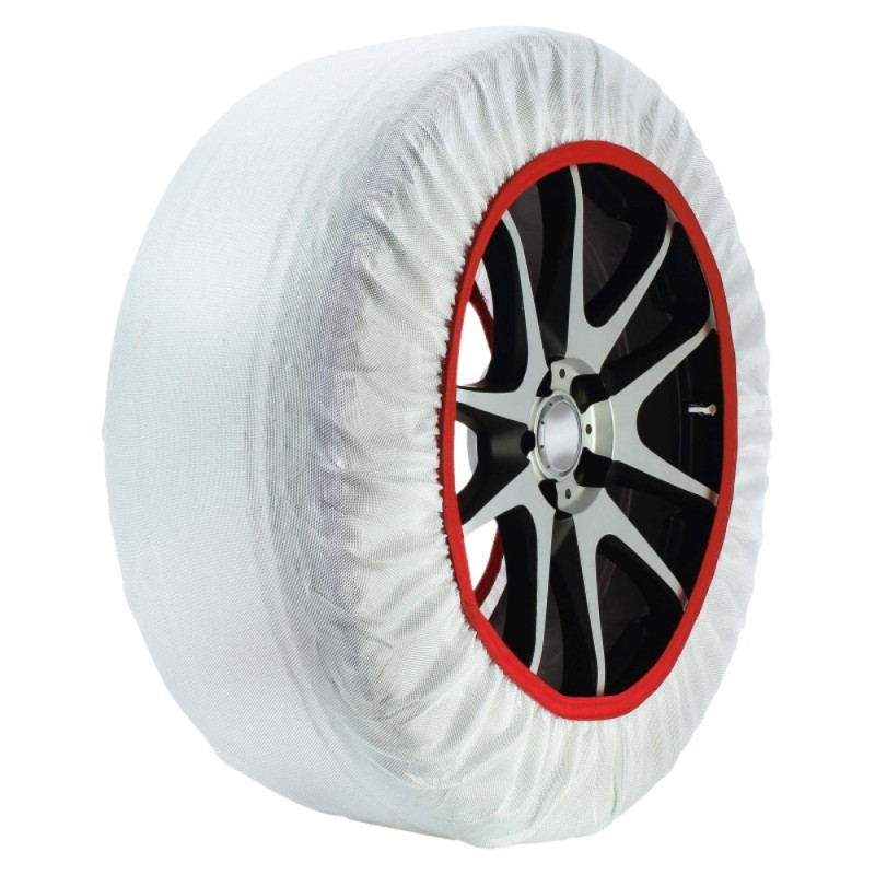 Paire de Chaussettes à Neige HUSKY Pneus Taille L – Adhérence Neige et Verglas, Compatibles ABS, Lavables à 30º
